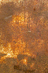 Image showing Rusty metal plate. 