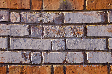 Image showing Background of red brick wall.