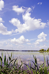 Image showing View of lake and sky.