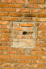 Image showing Red brick wall. 