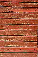 Image showing Old wooden building wall. 