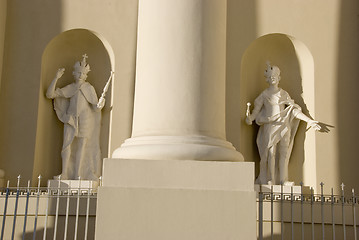 Image showing Cathedral saint statues.