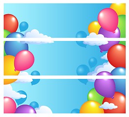 Image showing Banners with balloons 1