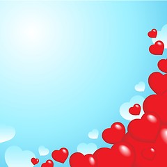 Image showing Heart theme background 2