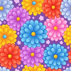 Image showing Flowery seamless background 4