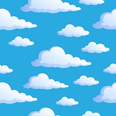 Image showing Seamless background with clouds 1