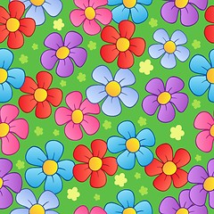 Image showing Flowery seamless background 1
