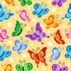 Image showing Butterfly seamless background 1