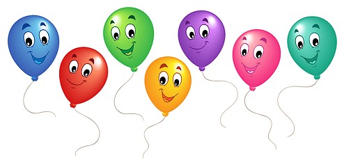 Image showing Group of cartoon balloons 3