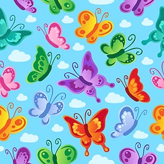 Image showing Butterfly seamless background 2