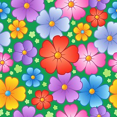 Image showing Flowery seamless background 6