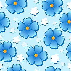 Image showing Flowery seamless background 7