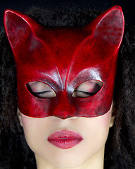 Image showing Masked woman
