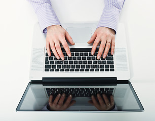 Image showing woman use laptop