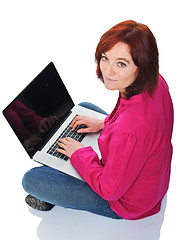 Image showing woman use laptop