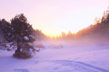 Image showing mountain in winter