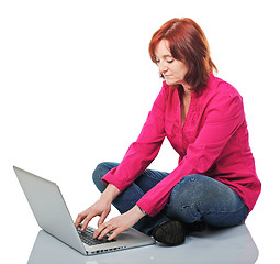 Image showing woman use laptop