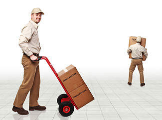 Image showing delivery man at work