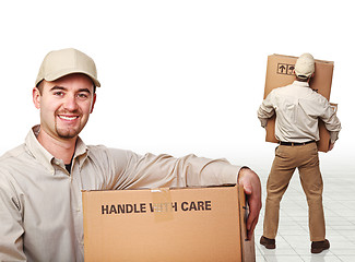 Image showing portrait of delivery man