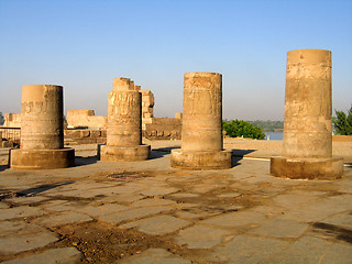 Image showing Broken Egyptian columns