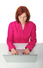 Image showing woman with laptop