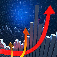 Image showing financial chart background