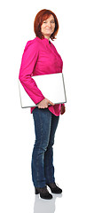 Image showing woman with laptop