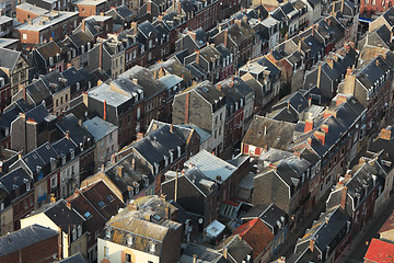 Image showing Crowded buildings