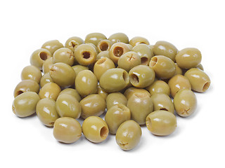 Image showing Green olives