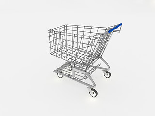 Image showing 3d shopping cart 