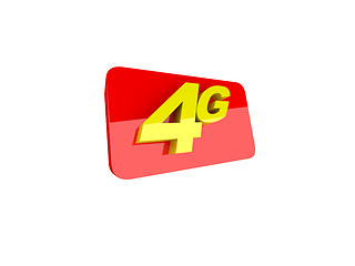 Image showing The letters 4G representing the new standard in wireless communi