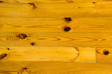 Image showing Pine rural floor closeup background in house 