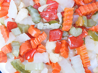 Image showing Mixed vegetables