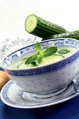 Image showing Cucumber soup