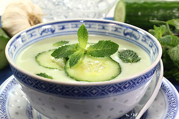 Image showing Cucumber soup