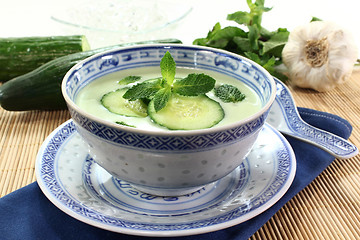 Image showing Cucumber soup