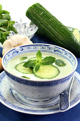 Image showing Cucumber soup