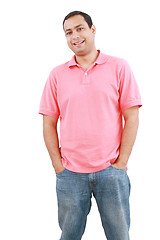 Image showing Portrait of handsome man posing with hands in pockets