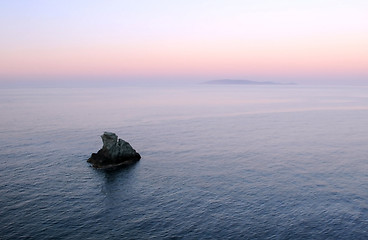 Image showing Two Islands at Sunset