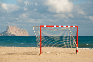 Image showing Beach soccer goal