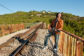 Image showing Guitarist