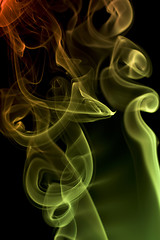 Image showing Smoke on black background