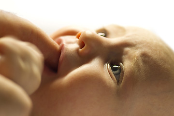 Image showing young child in close up shot