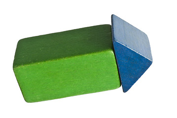 Image showing toy blocks forming an arrow