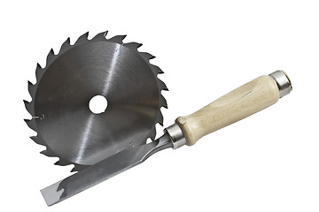 Image showing circular saw and broach