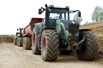 Image showing tractor on construction site