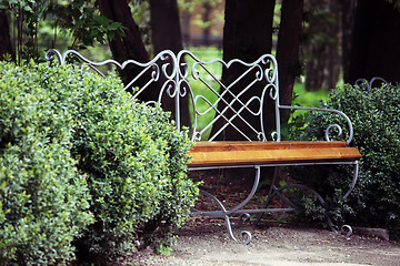 Image showing Old styled bench