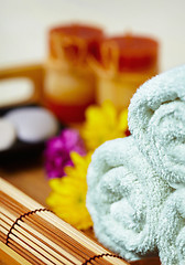 Image showing Still life - massage and spa