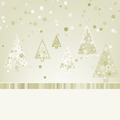 Image showing Beautiful Christmas trees. EPS 8