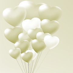 Image showing Elegant balloons heart valentine's day. EPS 8